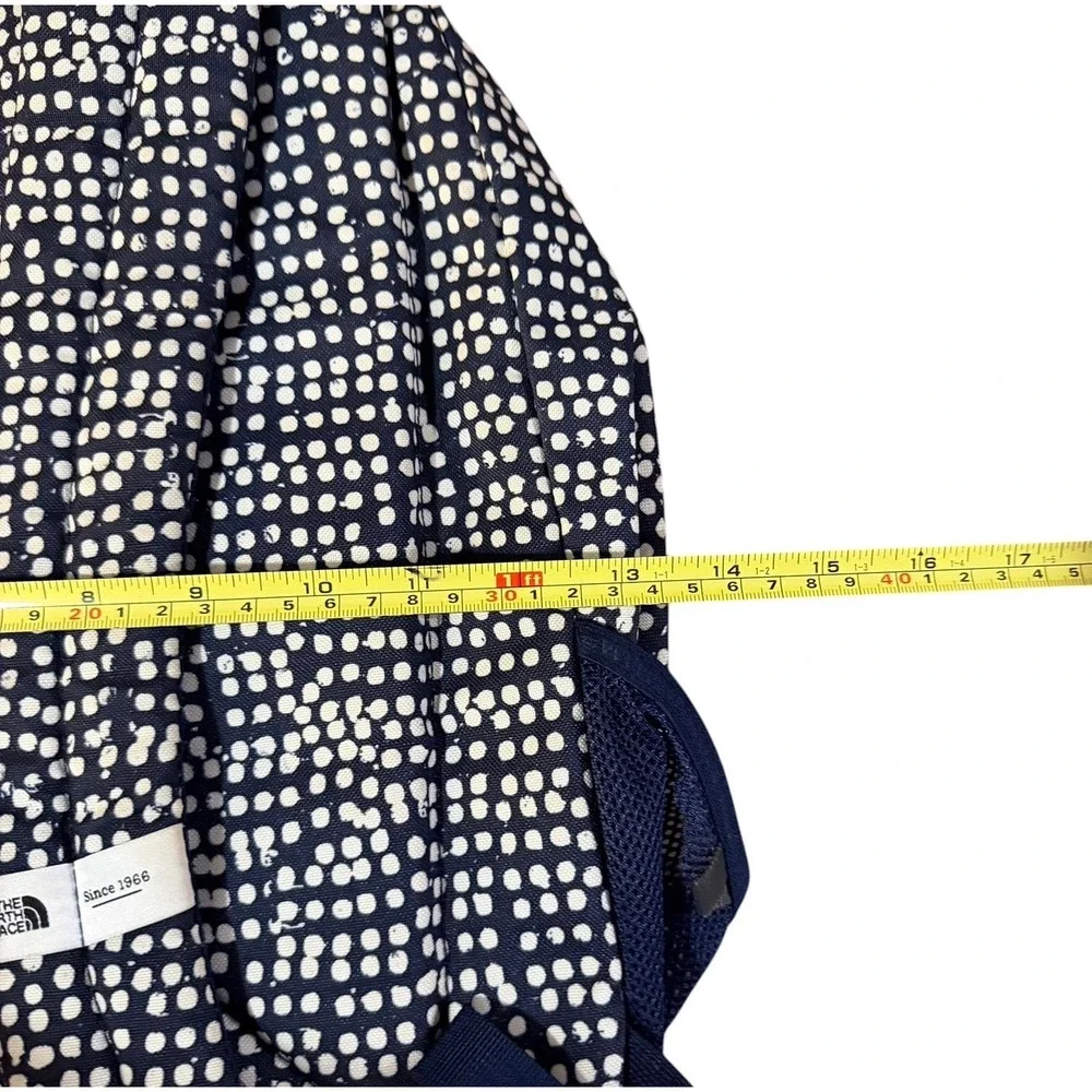 The North Face Wise Guy Backpack Navy White Polka Dot School Travel Bag - Picture 12 of 12